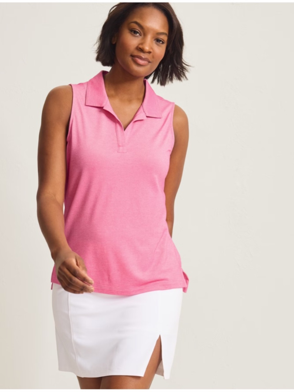 Tommy Bahama Pink Delray Piqué IslandZone Polo, Size XS Athleisure Sporty Active